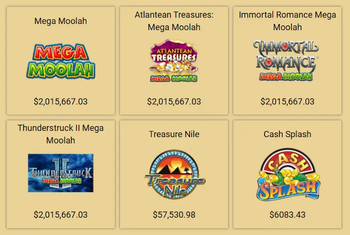 Golden Tiger Casino games